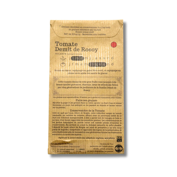 Graines de Tomates - Demit de Rosoy