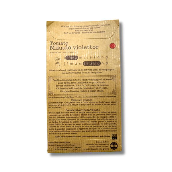 Graines de Tomates - Mikado violettor