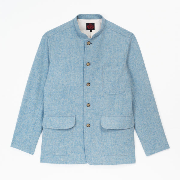 Sky blue wool jacket