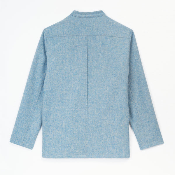 Sky blue wool jacket