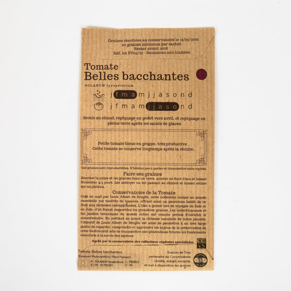 Graines de Tomates - Belles bacchantes