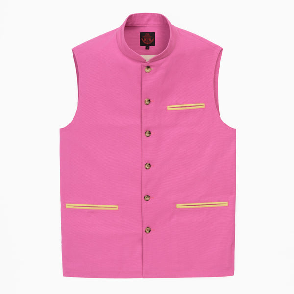 Pink cotton vest