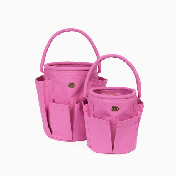 Pink bucket bag