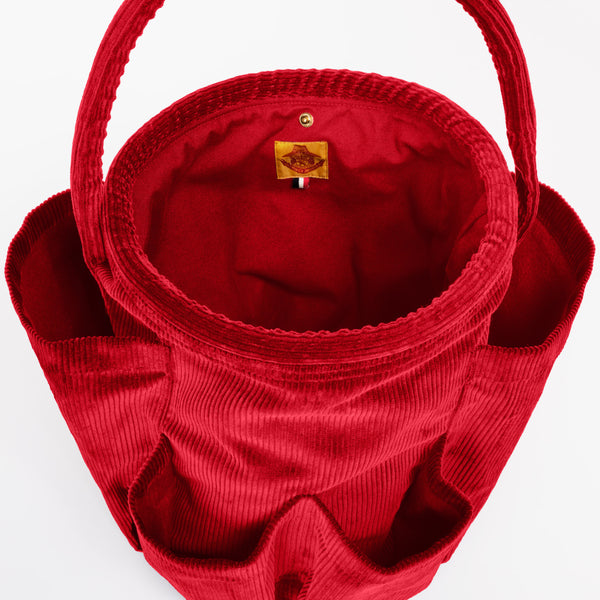 Sac seau en velours rouge Rich Berry