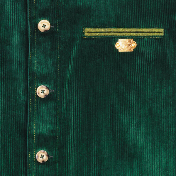 Bottle green velvet jumpsuit