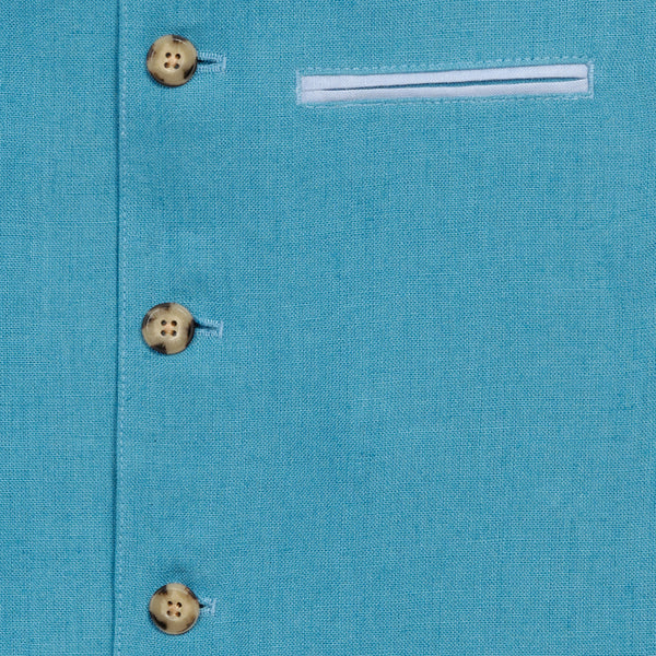 Gilet lin Bleu Ciel