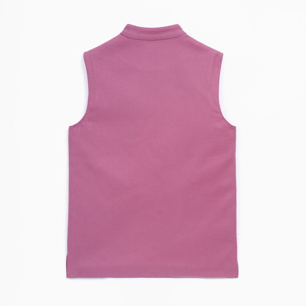 Gilet coton Mauve
