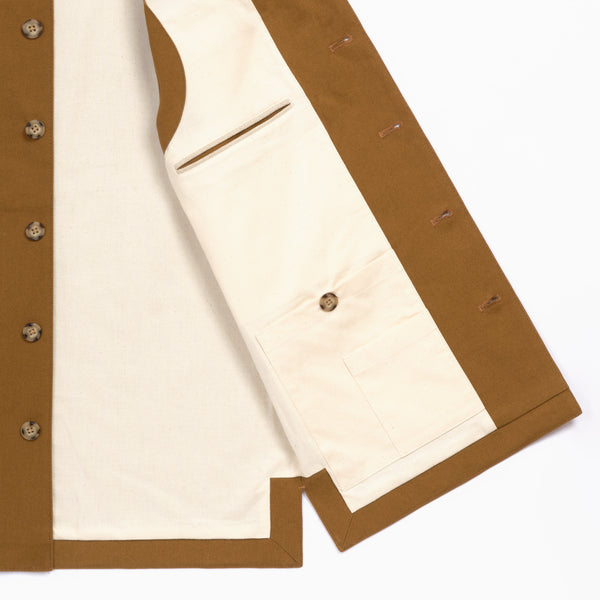 Gilet coton Cognac