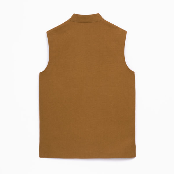 Gilet coton Cognac