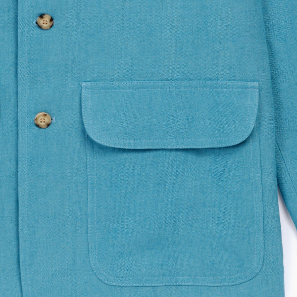 Sky Blue Linen Jacket