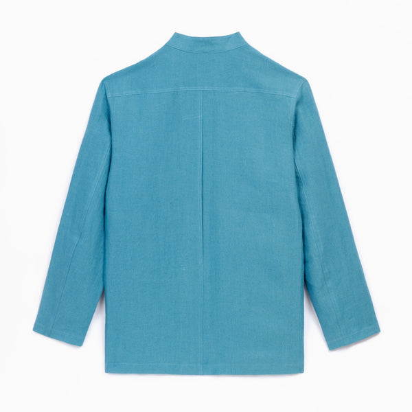 Sky Blue Linen Jacket
