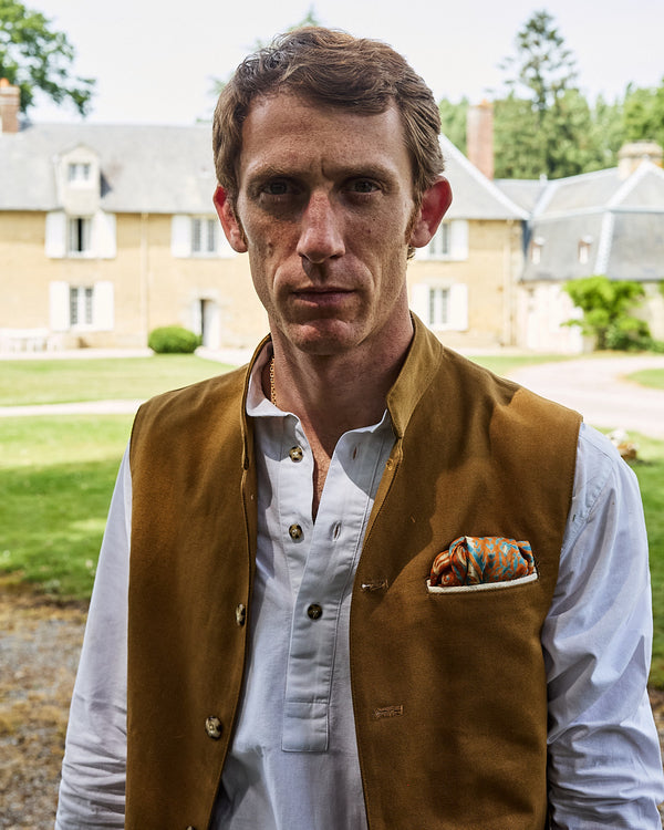 Gilet coton Cognac