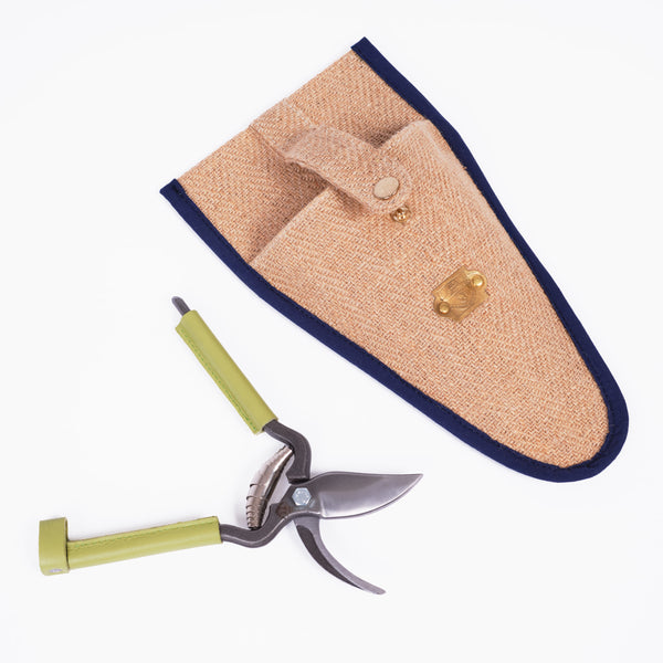 Sécateur carbone manche en cuir