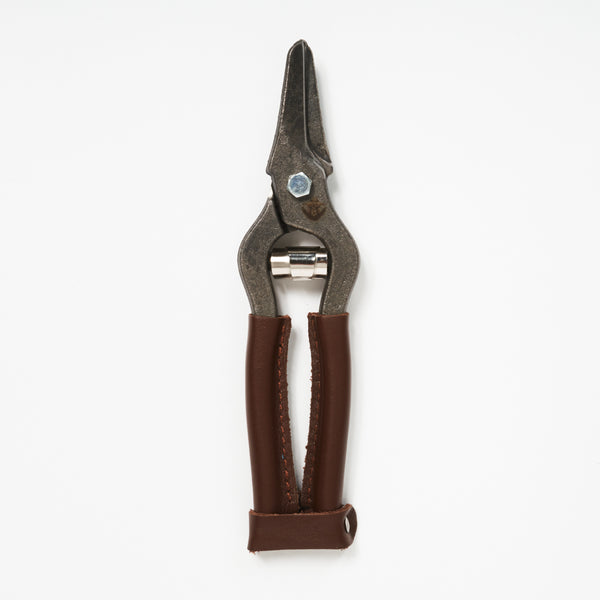 Epinette carbone manche en cuir