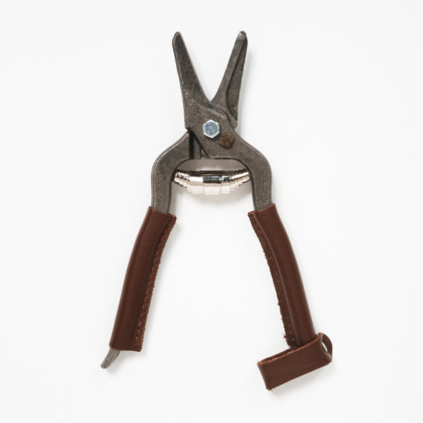 Epinette carbone manche en cuir