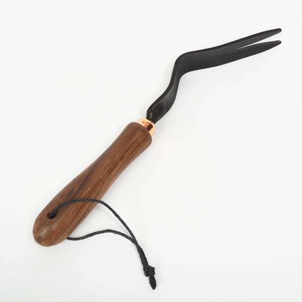 Fourche à désherber acier manche en bois