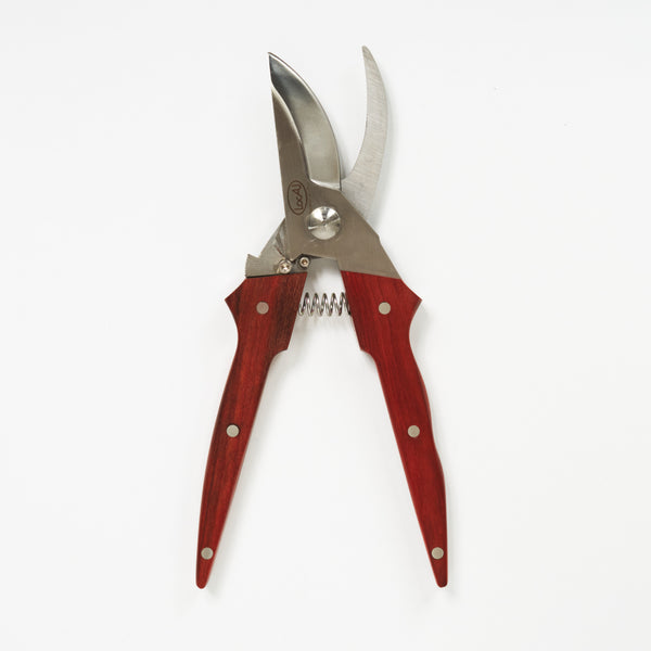 Pruning shears with rosewood handle