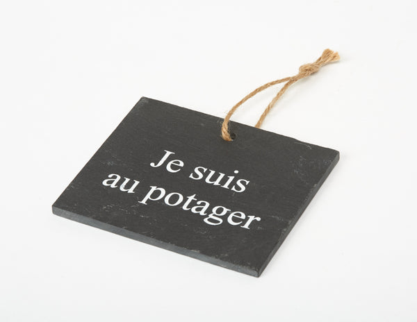 Slate Label "Je suis au potager"