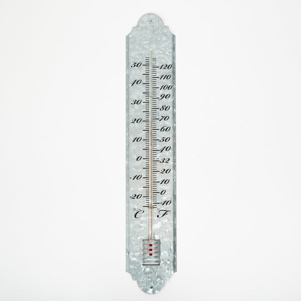 Thermomètre en zinc - grand modèle