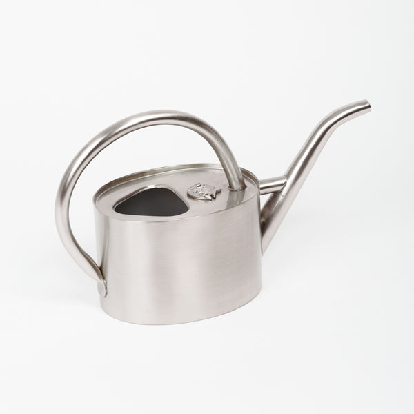 Matte silver watering can