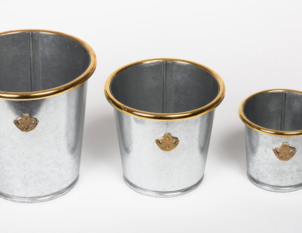 Cache-pot galvanisé