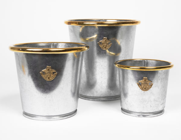 Cache-pot galvanisé