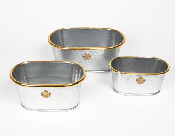 Jardinière galvanisée