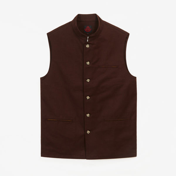 Chocolate Brown cotton Vest