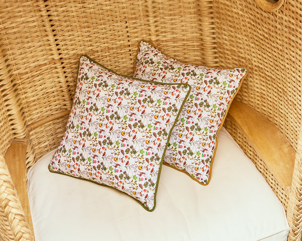 Coussin vert kaki - LPJ x Bottin Mondain