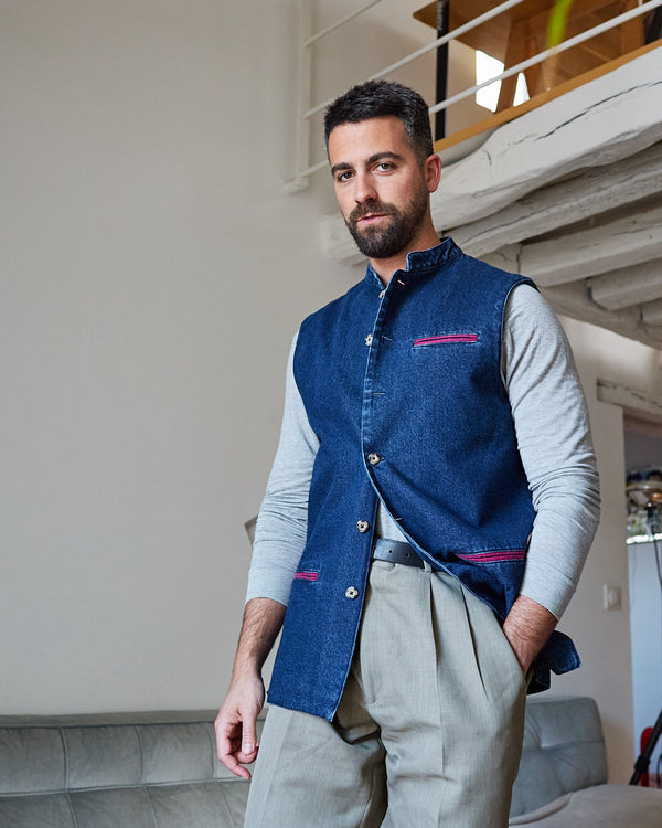 Denim vest