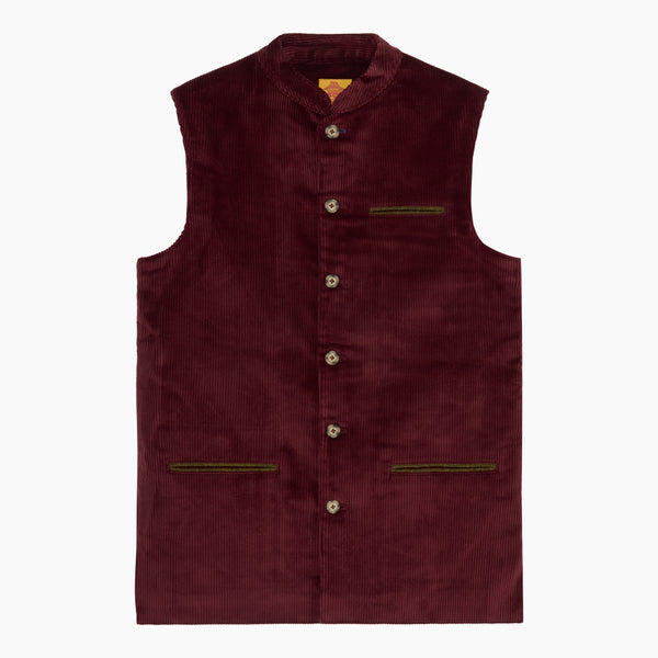 Gilet Velours côtelé Wine