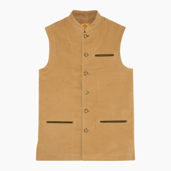 Gilet Moleskine Camel