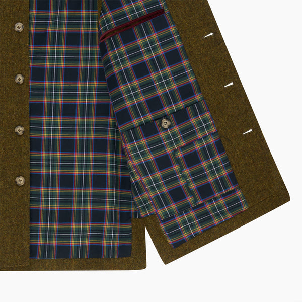 Gilet Laine Vert Mousse