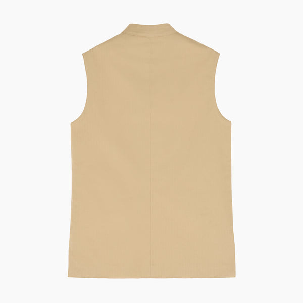 Gilet Coton Sable