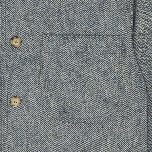 Veste Laine Chevron Ardoise