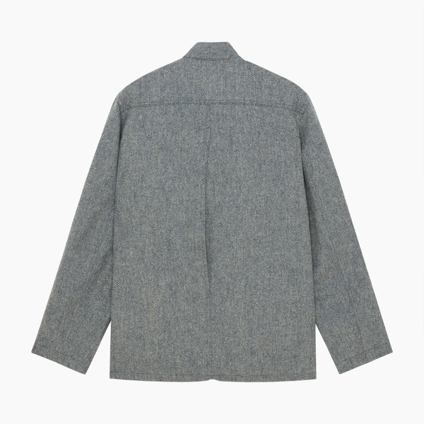 Veste Laine Chevron Ardoise