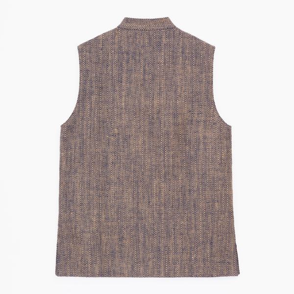 Gilet Jute naturelle Bleu