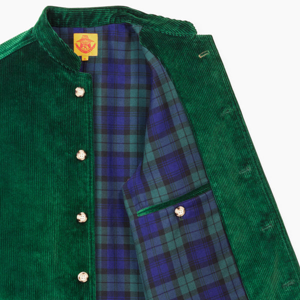 Bottle Green Velvet Jacket