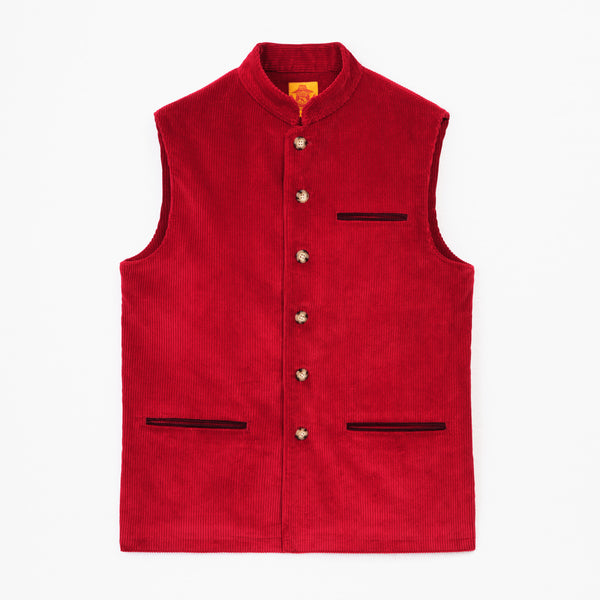 Gilet Velours Rich Berry