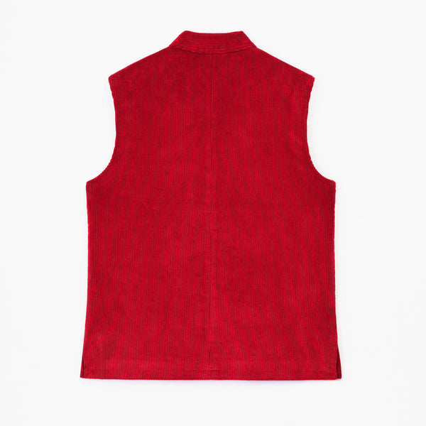 Rich Berry Velvet Vest