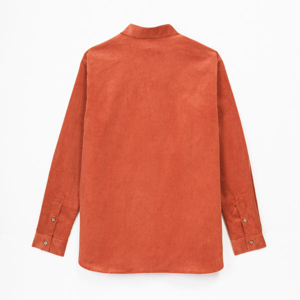 Terracotta Velvet Shirt