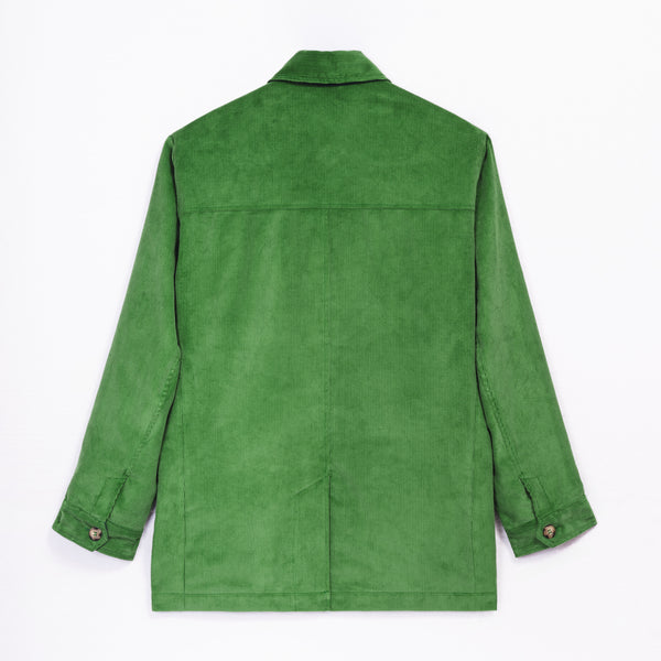 Emerald green velvet Saharan jacket