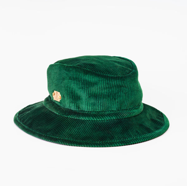 Chapeau Velours Vert Bottle