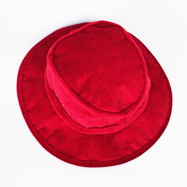 Rich Berry Red Velvet Hat