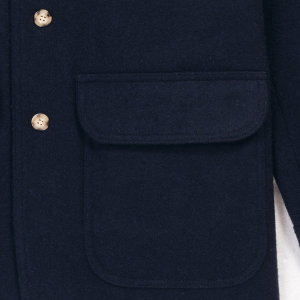 Navy Blue Wool Jacket