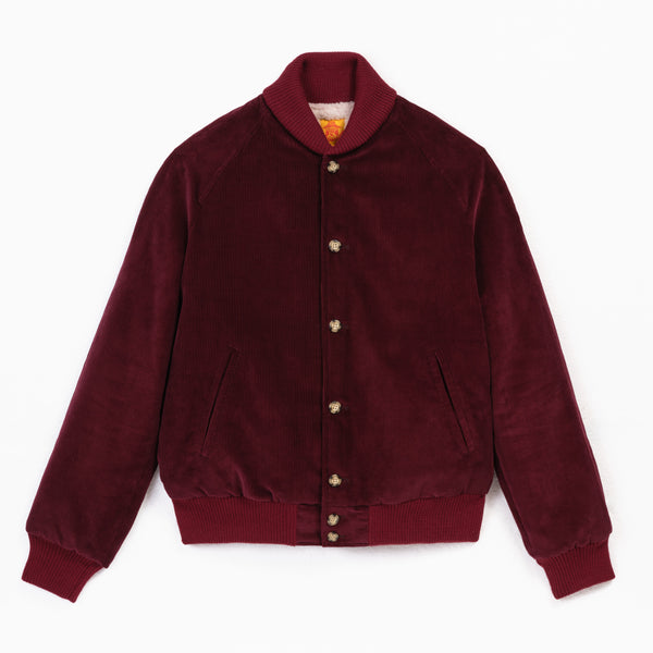 Blouson velours plum avec doublure en mouton