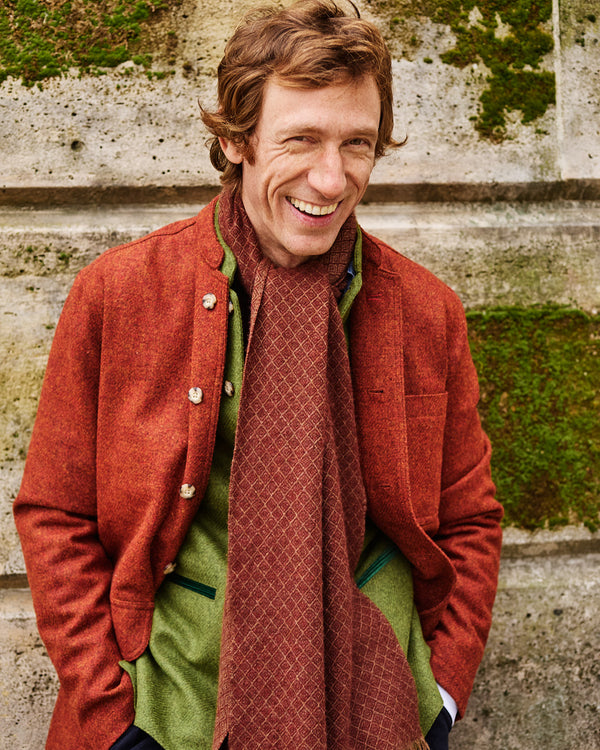 Rust wool jacket