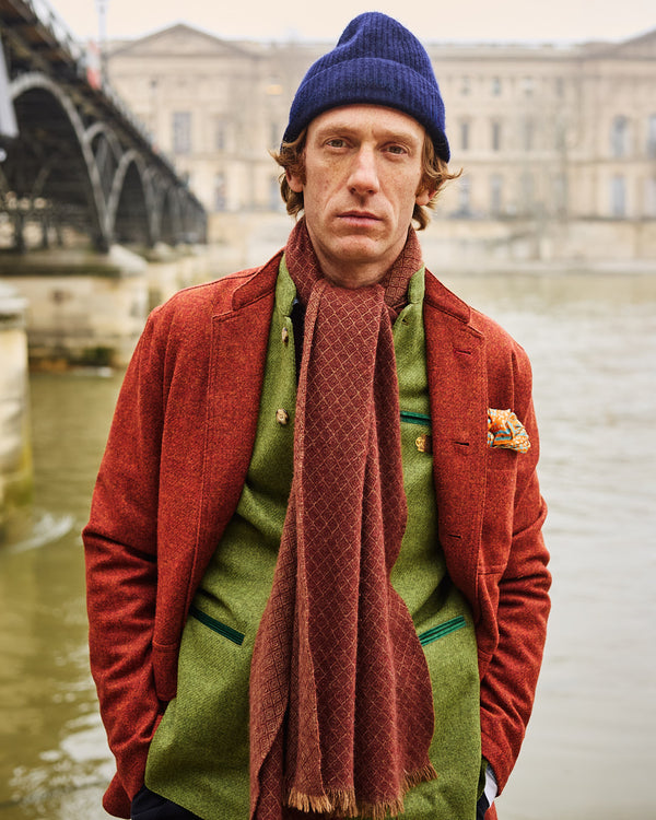 Rust wool jacket