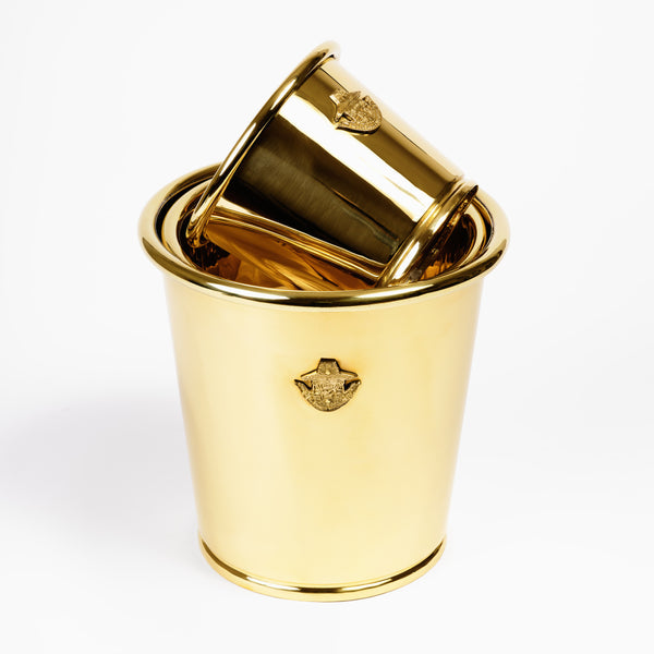 Brass flowerpot