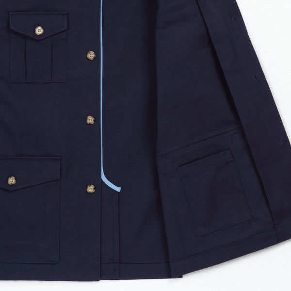 Saharienne coton Indigo